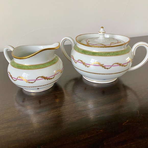 Haviland Limoges Other - Haviland Limoges 'Vieux Paris' Sugar Bowl + Creamer